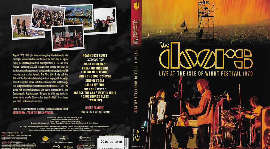 The Doors live at the Isle of Wight festival 1970 cover