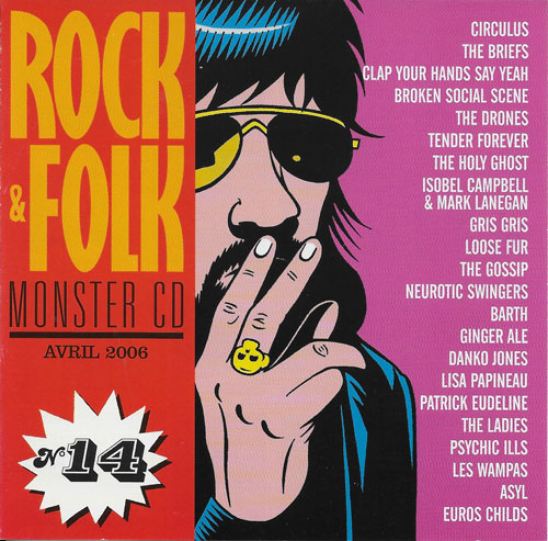 Compilation Rock & Folk Monster CD n 14 Avril 2006 cover