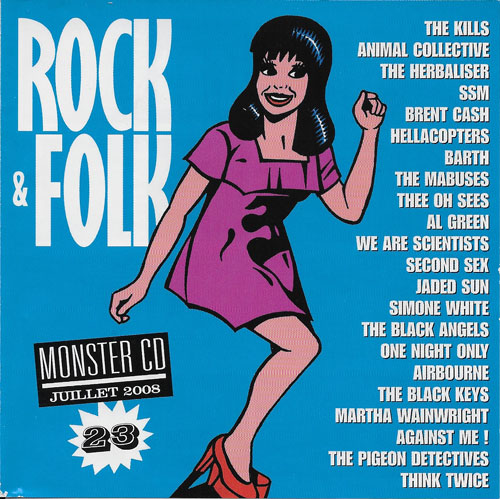 Compilation Rock & Folk Monster CD n 23 Juillet 2008 cover