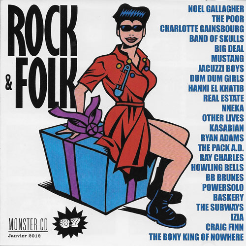 Compilation rock & Folk Monster CD n37 Janvier 2012 cover