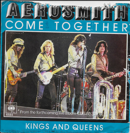 Aerosmith Come together et Kigs and Queen single cover