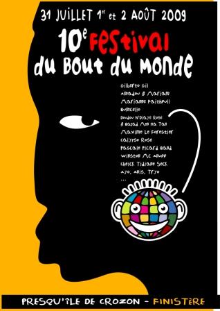 affiche du festival du Bout du Monde 2009