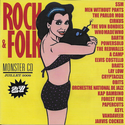 Copilation Rock & Folk Monster CD n 27 Juillet 2009 cover