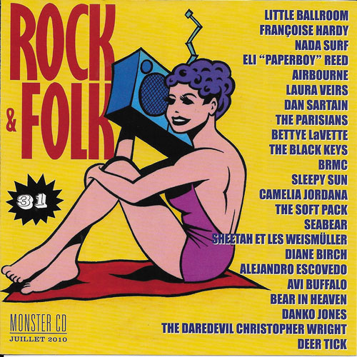 Compilation Rock & Folk Monster CD n 31 Juillet 2010 cover