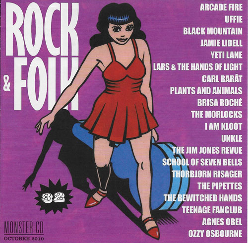 Compilation Rock & Folk Monster CD n 32 Octobre 2010 cover