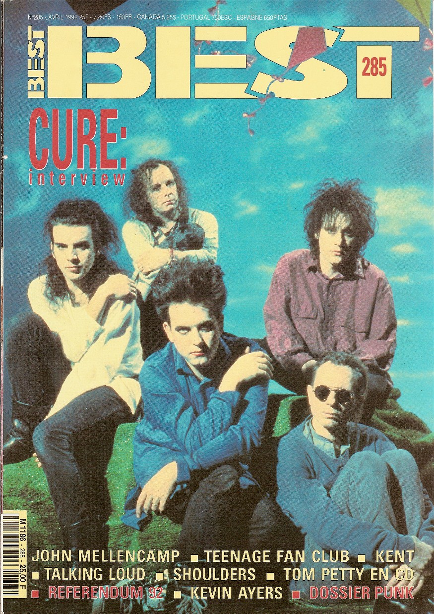 Best n 285 Avril 1992 The Cure cover