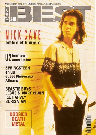 Best n 286 - Mai 1992 Nick Cave cover