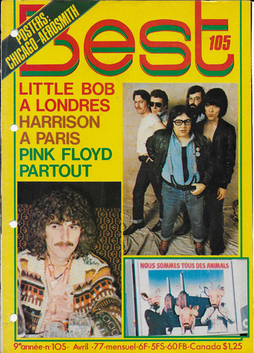 Best n105 - Novembre 1976 - George Harrison cover