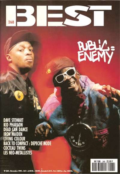 Best n268 Novembre 1990 Public Enemy cover