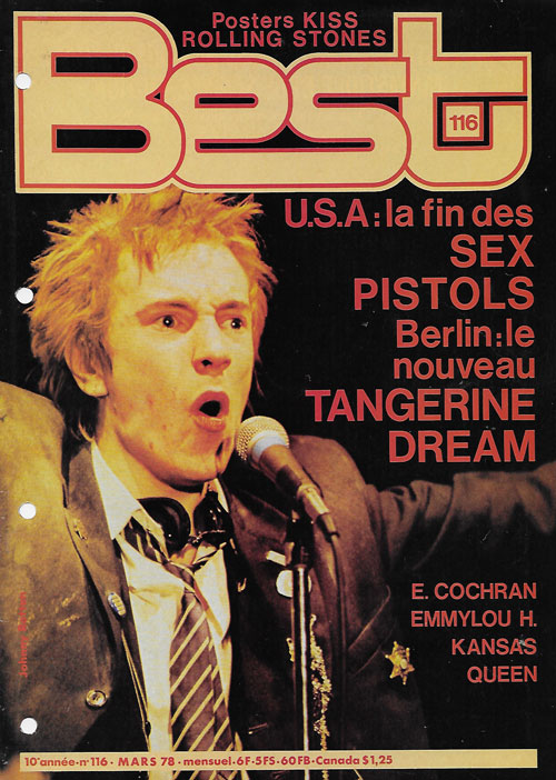 Best n116 Mars 1978 Johnny Rotten cover