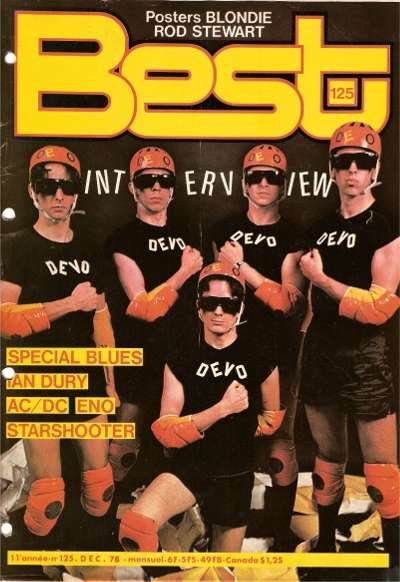 Best n 125 Dcembre 1978 Devo cover