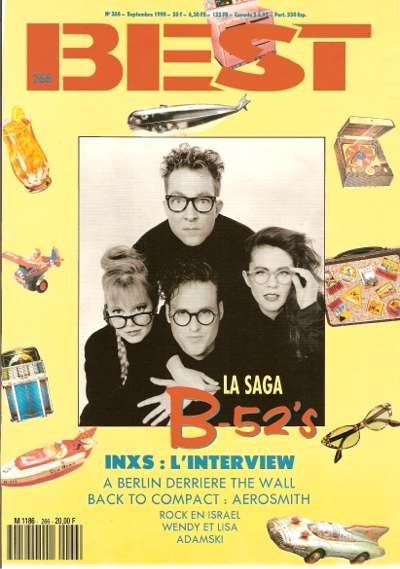 Best n266 Septembre 1990 The B 52's cover