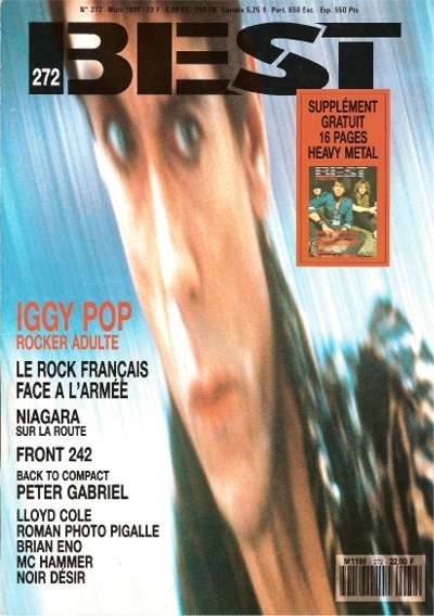 Best n 272 Mars 1991 Iggy Pop cover