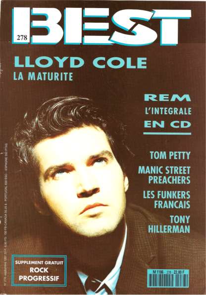 Best n 278 Septembre 1991 Lloyd Cole cover