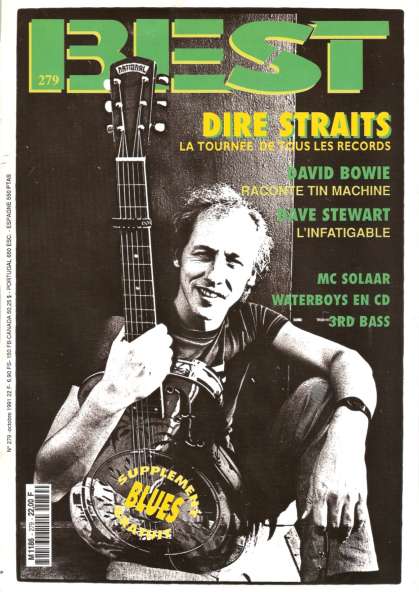 Best n279 Octobre 1991 Mark Knopfler Dire Straits cover