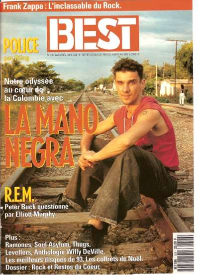 Best n 306 Janvier 1994 La Mano Negra cover