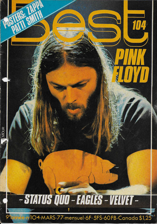 Best n104 Mars 1977 David Gilmour Pink Floyd cover