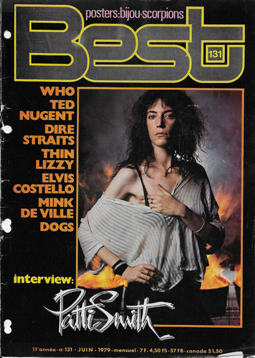 Best n 131 Juin 1979 Patti Smith cover