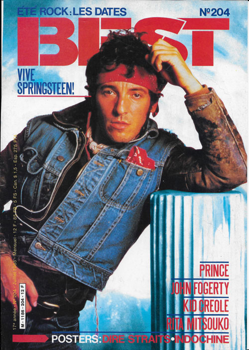 Best n 204 Juillet 1985 Bruce Sprinsteen cover