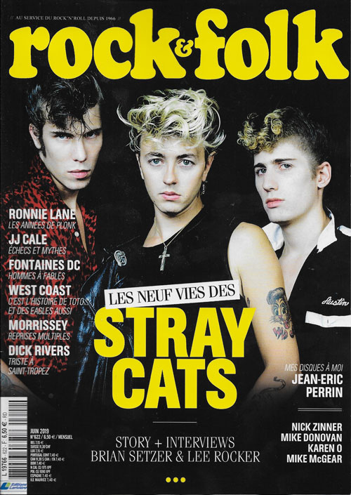 Rock & Folk n622 Juin 2019 The Stray Cats cover