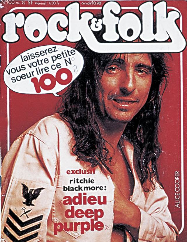 Rock & Folk n 100 Mai 1975 Alice Cooper cover