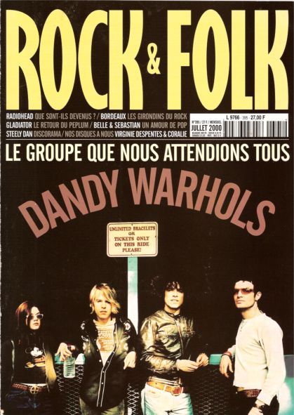 Rock & Folk n 395 Juillet 2000 The Dandy Warhols cover