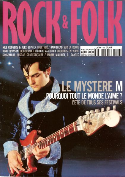 Rock & Folk n 396 Aot 2000 Matthieu Chedid M cover