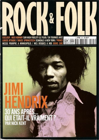 Rock & Folk n 397 - Septembre 2000 Jimi Hendrix cover