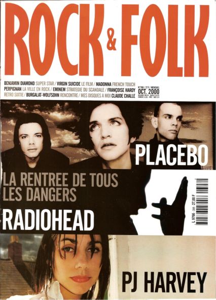 Rock & Folk n 398 - Octobre 2000 Placebo PJ Harvey cover