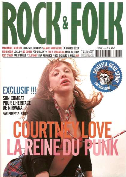 Rock & Folk n 415 Mars 2002 Courtney LOve cover