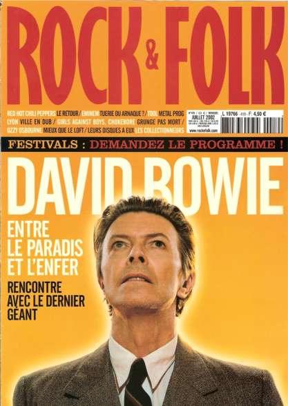 Rock & Folk n 419 Juillet 2002 David Bowie cover