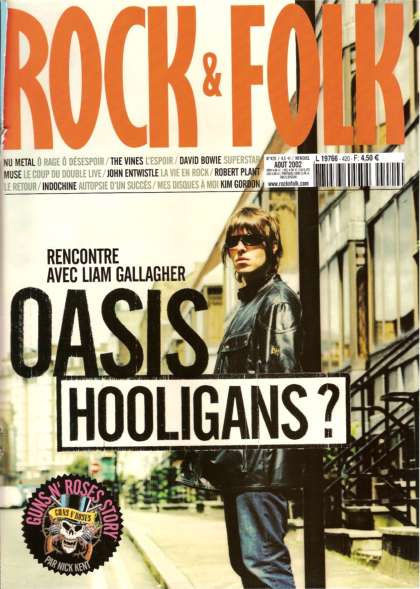 Rock & Folk n 420 Aot 2002 Oasis cover