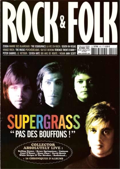 Rock & Folk n 422 Octobre 2002 Supergrass cover