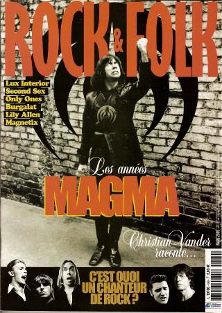 Rock & Folk n 499 Mars 2009 Magma cover Christian Vander