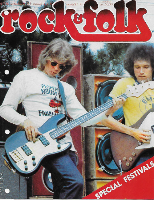 Rock & Folk n116 - Septembre 1976 Hot Tuna cover