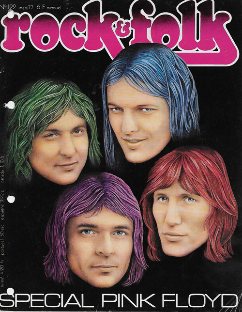 Rock & Folk n122 - Mars 1977 - Pink Floyd cover