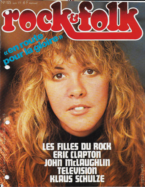 Rock & Folk n125 Juin 1977 Stevie Nicks Fleetwood Mac cover