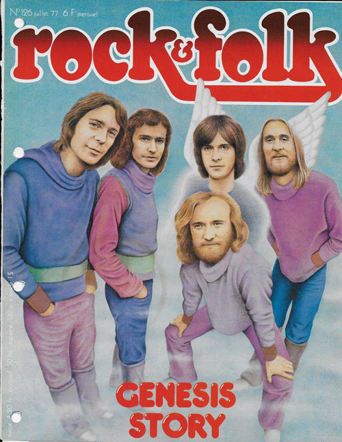 Rock & Folk n126  Juillet 1977 Gensis cover