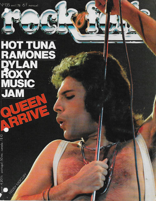 Rock & Folk n 135 Avril 1978 Freddy Mercury cover