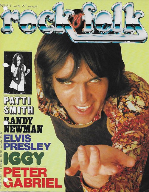 Rock & Folk n136 - Mai 1978 Peter Gabriel cover