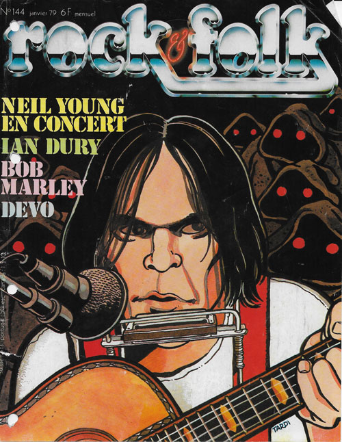 Rock & Folk n144 Janvier 1979 Neil Young cover