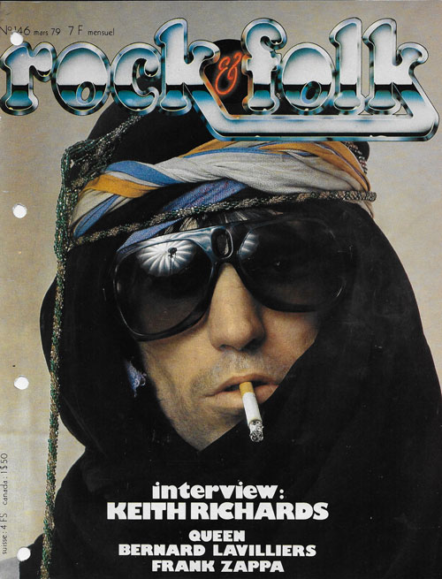 Rock & Folk n146 Mars 1979 Keith Richards