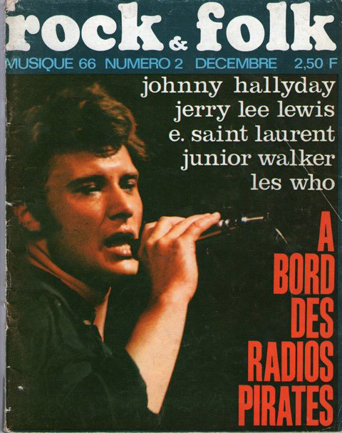 Rock & Folk n2 Dcembre 1966 Johnny Hallyday cover