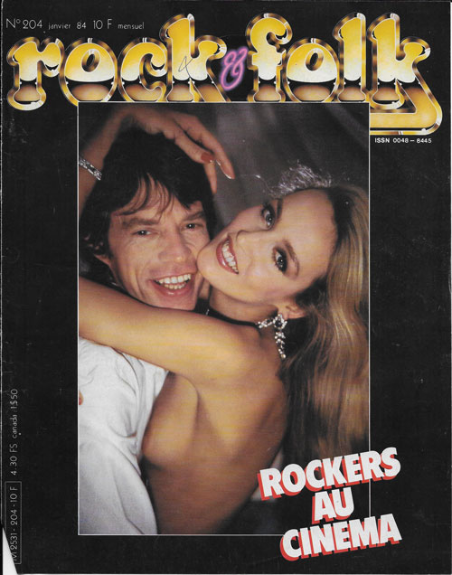 Rock & Folk n204 Janvier 1984 Mick Jagger cover