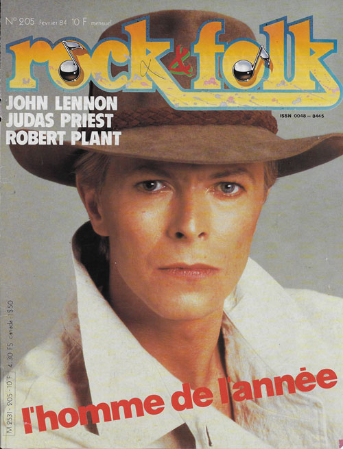 Rock & Folk n205 - Fvrier 1984 David Bowie cover