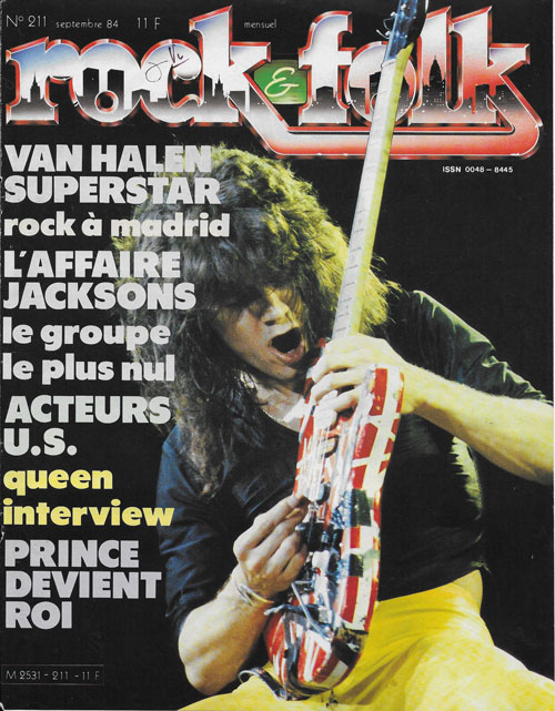 Rock & Folk n211 - Septembre 1984 Eddie Van Halen cover