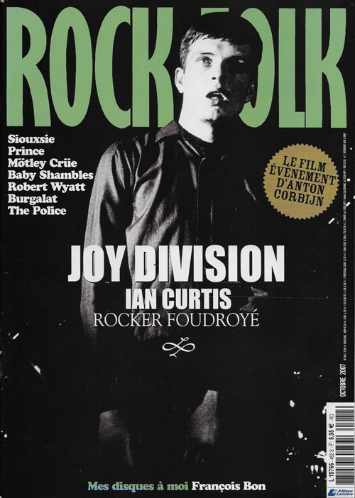 Rock & Folk n482 Octobre 2007 Cover Joy Division