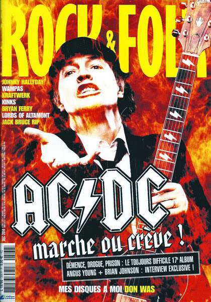 Rock & Folk n 568 Dcembre 2014 AC DC cover