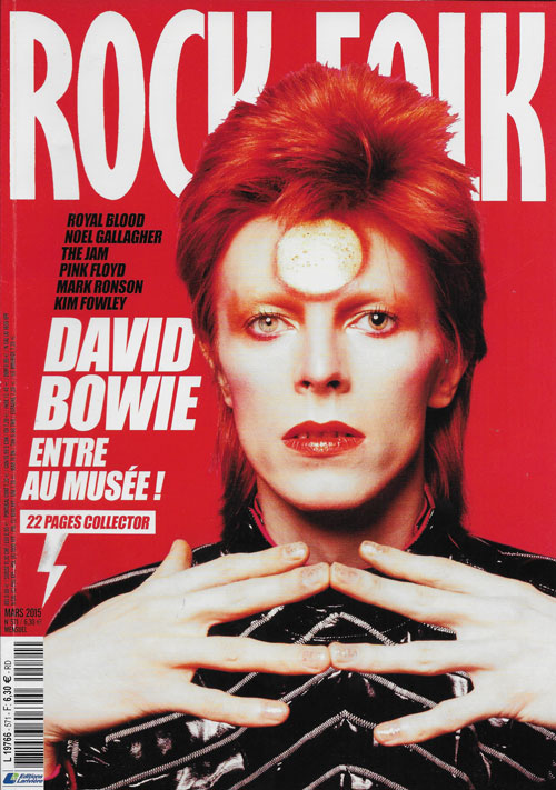 Rock & Folk n 571 Mars 2015 David Bowie cover