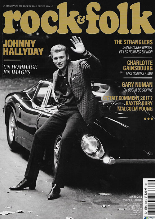 Rock & Folk n605 - Janvier 2018 - Johnny Hallyday cover